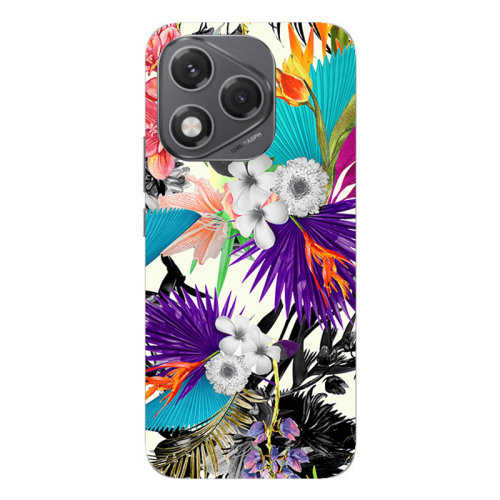 Honor 400 Lite Sea flowers Transparent Silicone TPU Θήκη